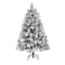 5ft. Pre-Lit Flocked Oregon Pine Artificial Christmas Tree, Clear Lights